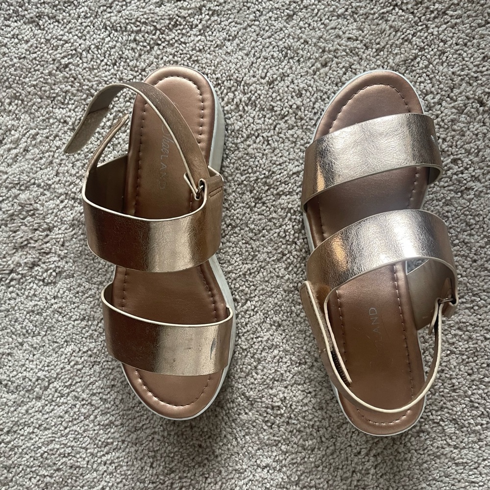 Rose Gold Platform Sandals